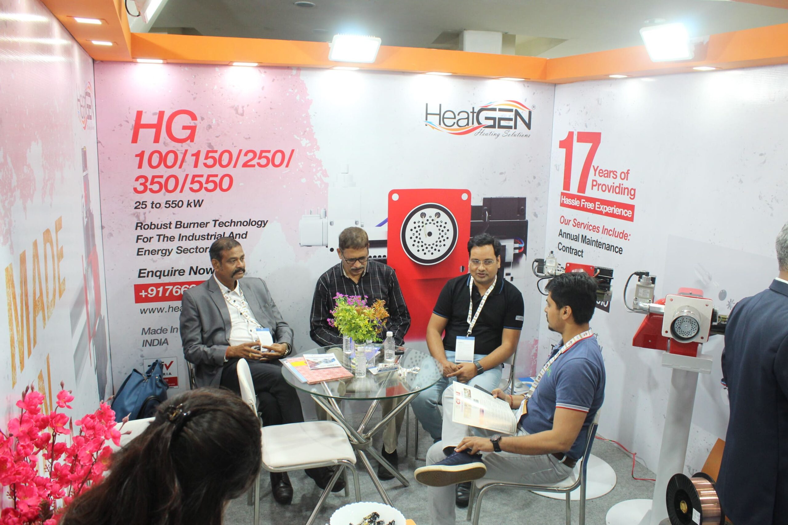 HeatGEN Team Discussing in the Expo