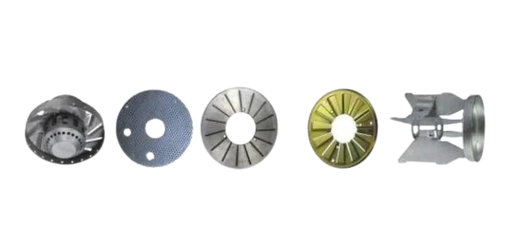 Oil and gas burner diffuser plate and blast tube