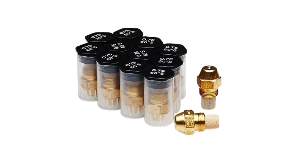 Different Size Oil Burner Nozzles in the Box